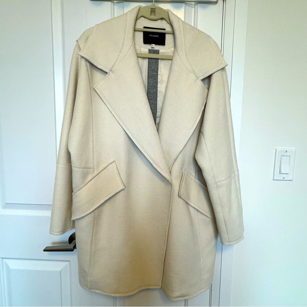 Wool Jacket Beige Size L